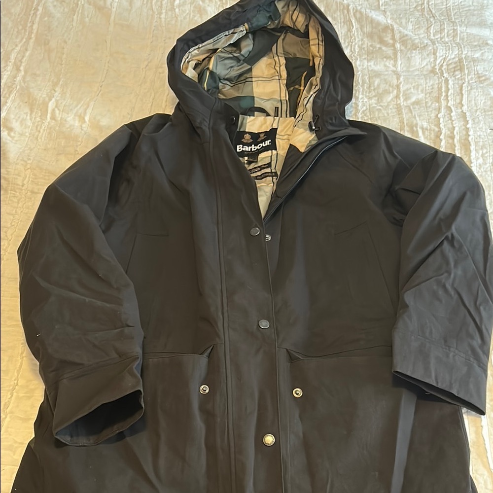 Barbour Dark Jacket with Hood
